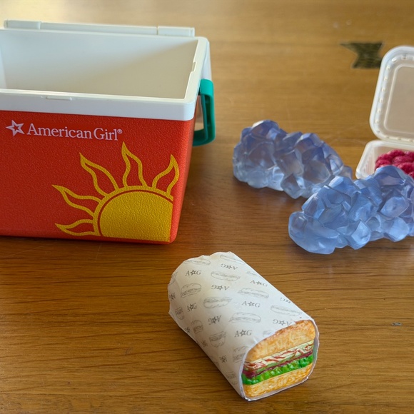 American Girl Doll Truly Me Beach Cooler Picnic Set - 2017 - Retired - Picture 6 of 6